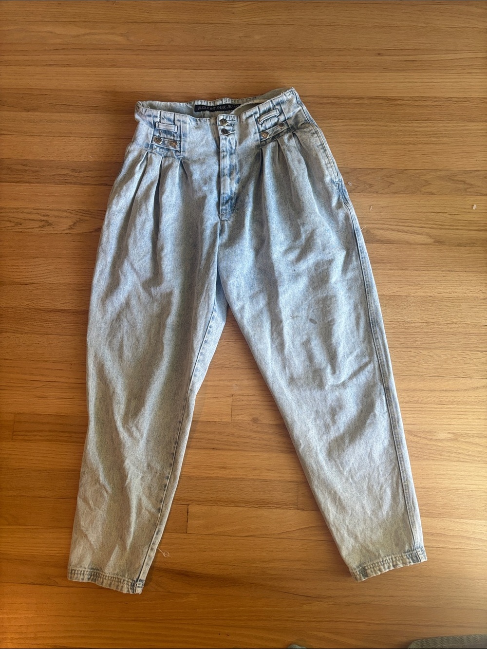 Vintage Bugle Boy Light Blue Boyfriend Jeans for Women